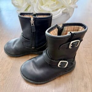 UGG Black Toddler Combat Boots size 6